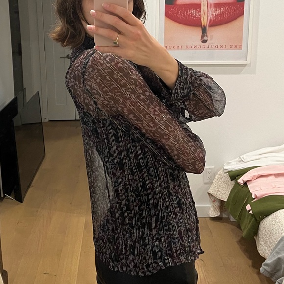 Sheer Dries Van Noten blouse size small / medium - Picture 3 of 11